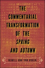 book cover for the commentarial transformation of the spring and autumn book