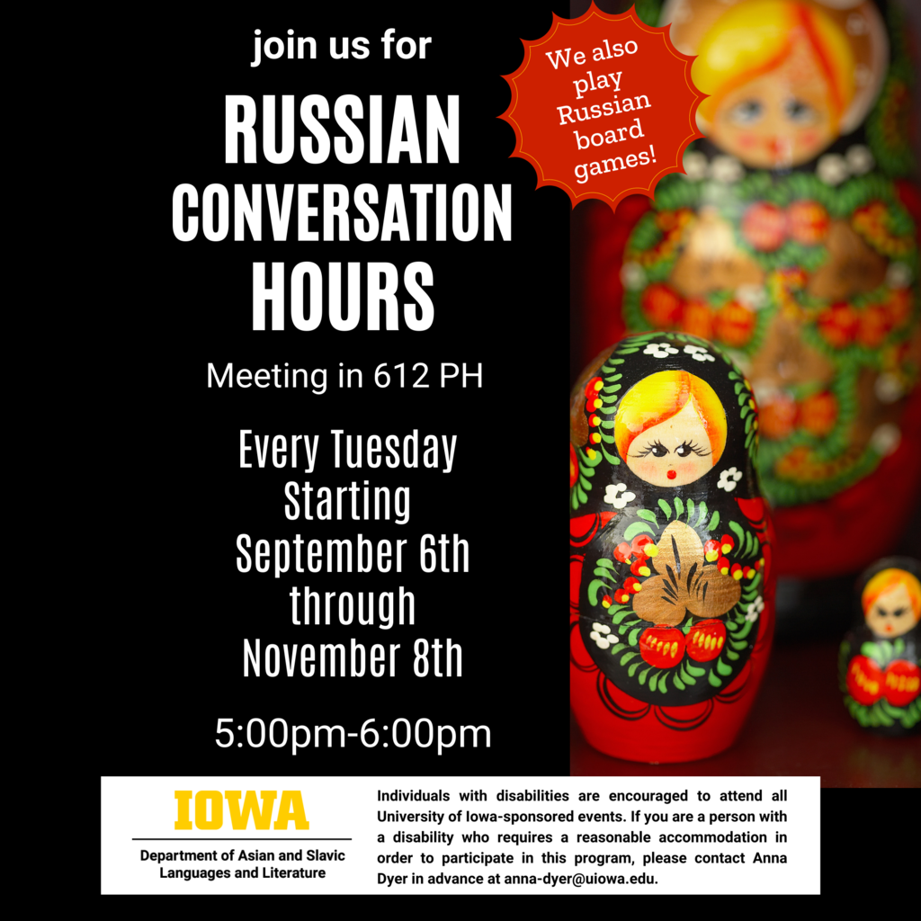 Russian Conversation Hour promotional image